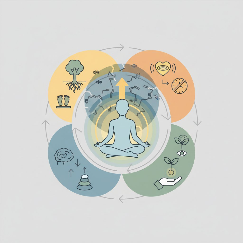 Практики заземлення: як знайти внутрішній спокій у світі постійного шуму