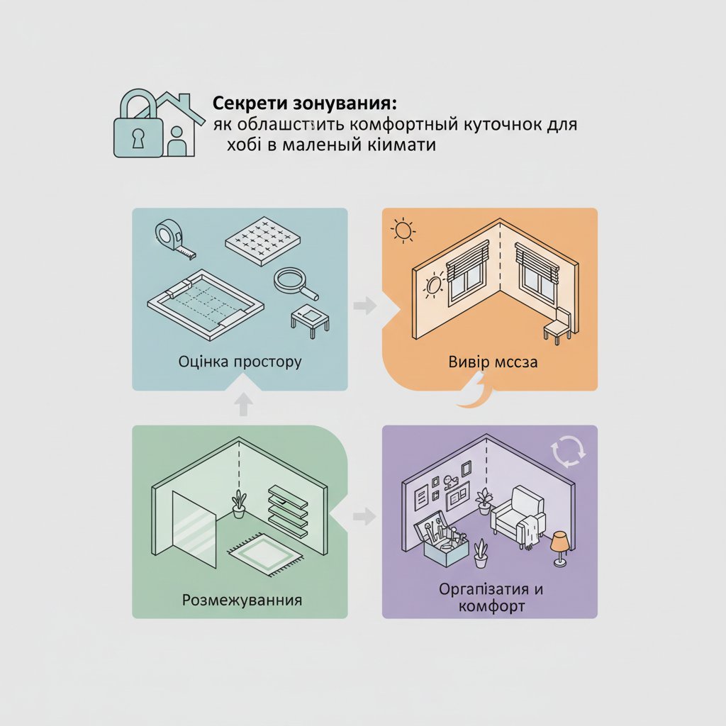 Секрети зонування: як облаштувати комфортний куточок для хобі в маленькій кімнаті