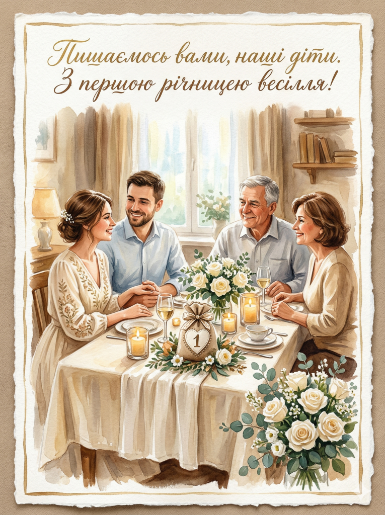 открытка с тостом от родителей