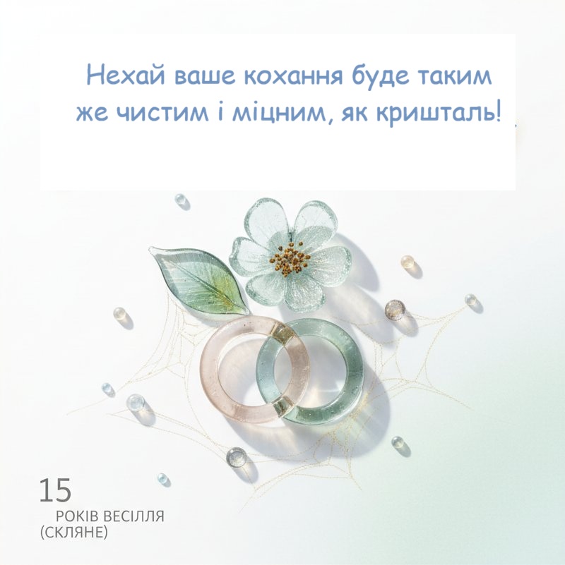 Поздравления с хрустальной свадьбой