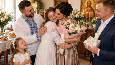 Подяка хрещеним батькам від родини